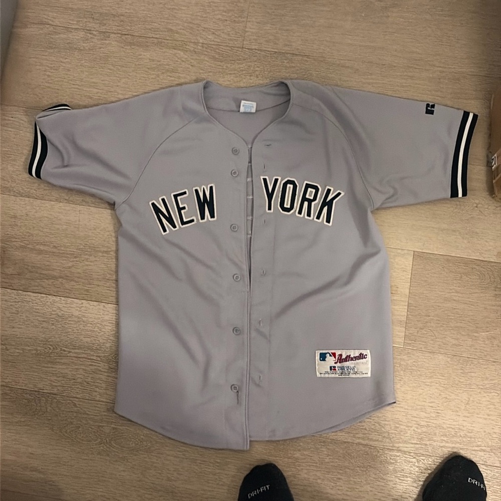 Reebok Gray New York Kids Baseball Jersey